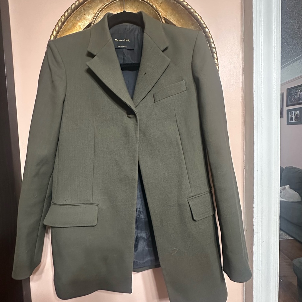 Massimo Dutti Khaki Women's Blazer